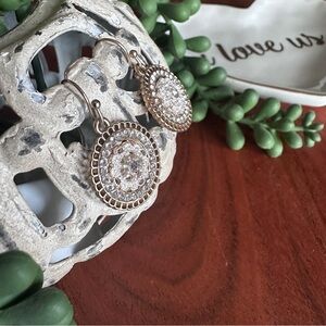 Elegant Gold and Silver Oval CZ Earrings Rocksbox